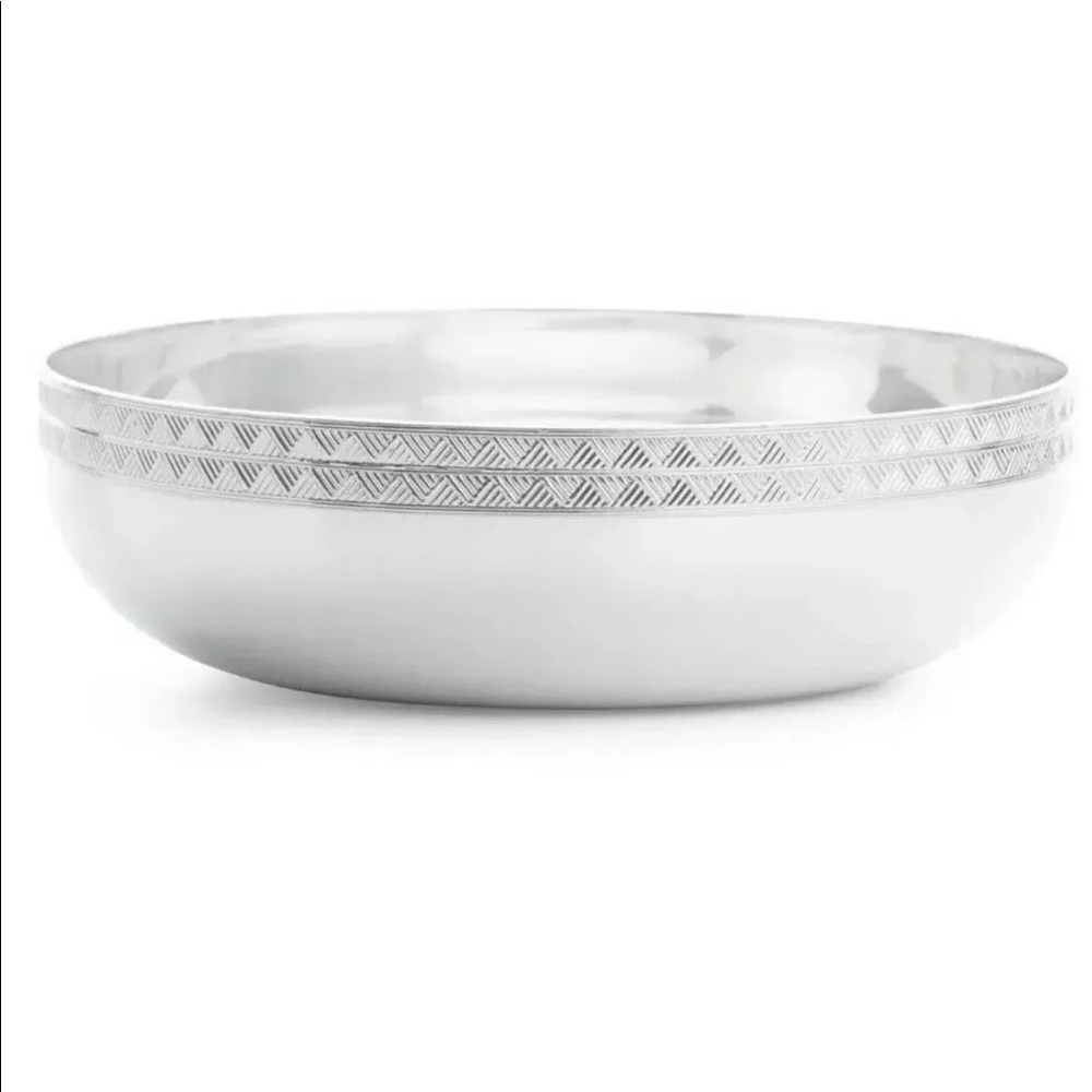 New Ralph Lauren Large Silver Cairo Salad Bowl